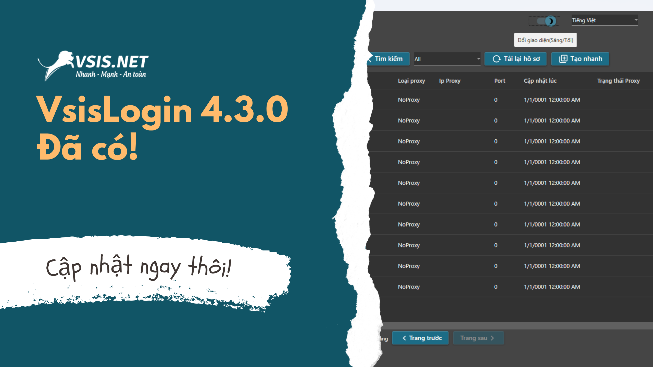 Cập Nhật Mới: vsislogin 4.3.0 – Tăng Cường Hiệu Suất và Trải Nghiệm Người Dùng